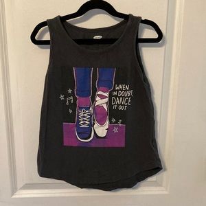 🌖Old Navy size 8 medium gray tank dance